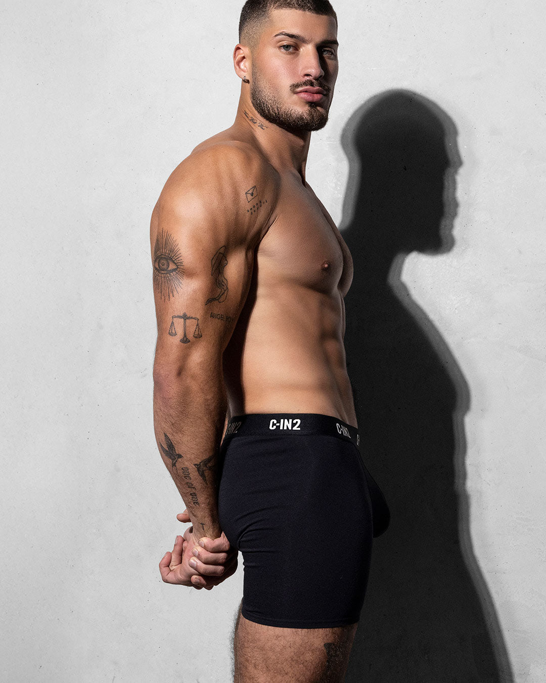 C-IN2 Premium Stretch 3-Pack Boxer Brief in black – men's cotton-modal boxer brief 3-pack