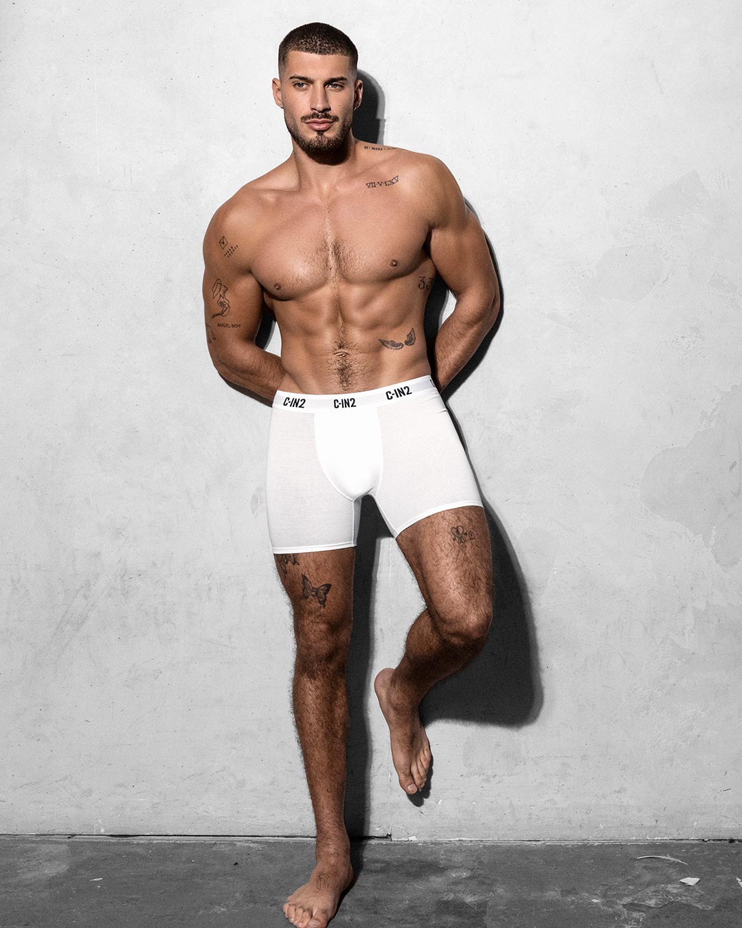 C-IN2 Premium Stretch 3-Pack Boxer Brief in white – men's cotton-modal boxer brief 3-pack