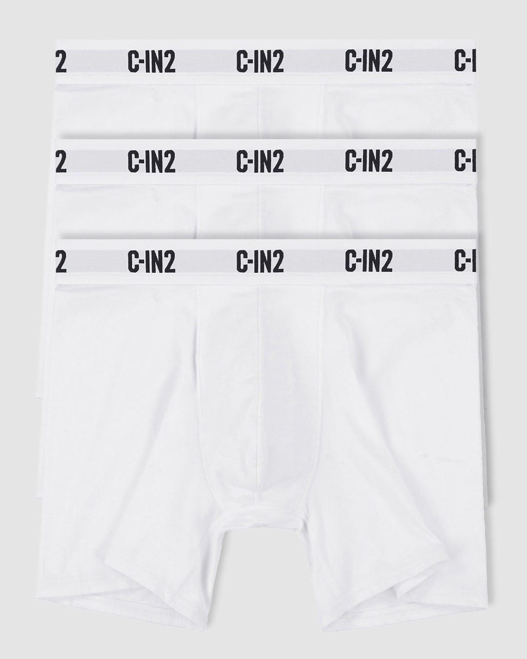 C-IN2 Premium Stretch 3-Pack Boxer Brief in white – men's cotton-modal boxer brief 3-pack