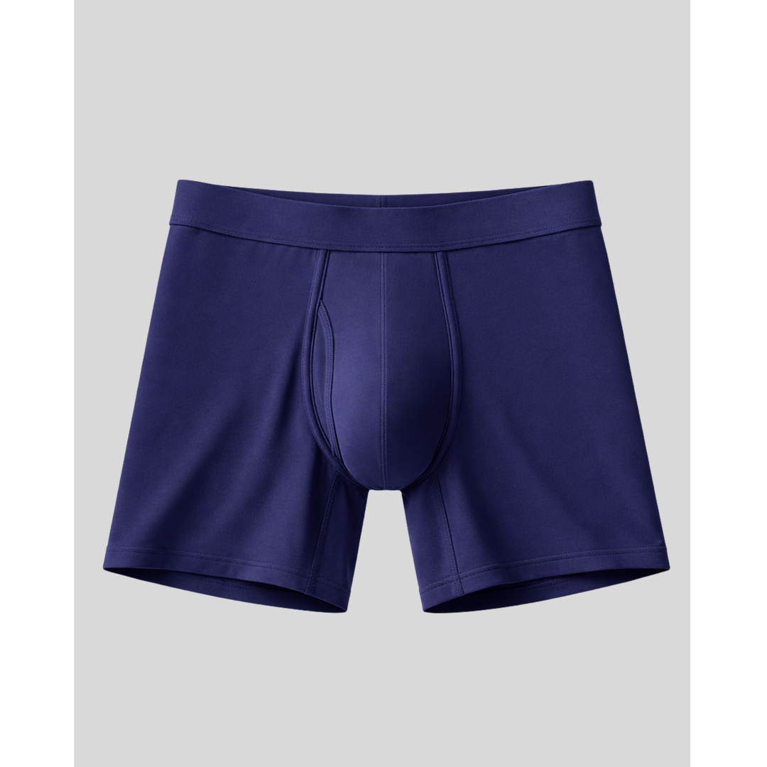 SilkCut men's bamboo boxer briefs – antimicrobial cooling 5-inch inseam performance underwear