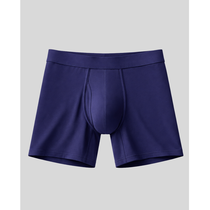 SilkCut men's bamboo boxer briefs – antimicrobial cooling 5-inch inseam performance underwear