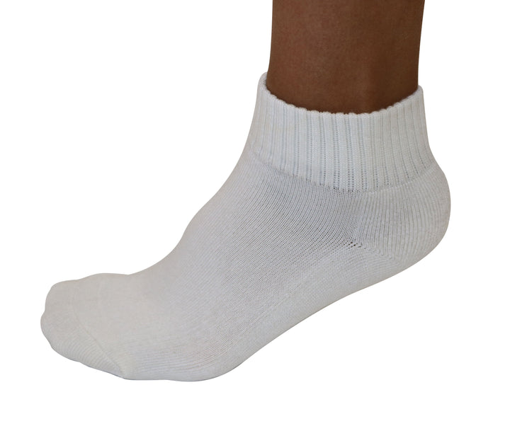 Spun Bamboo bamboo 1/4 crew socks side profile view