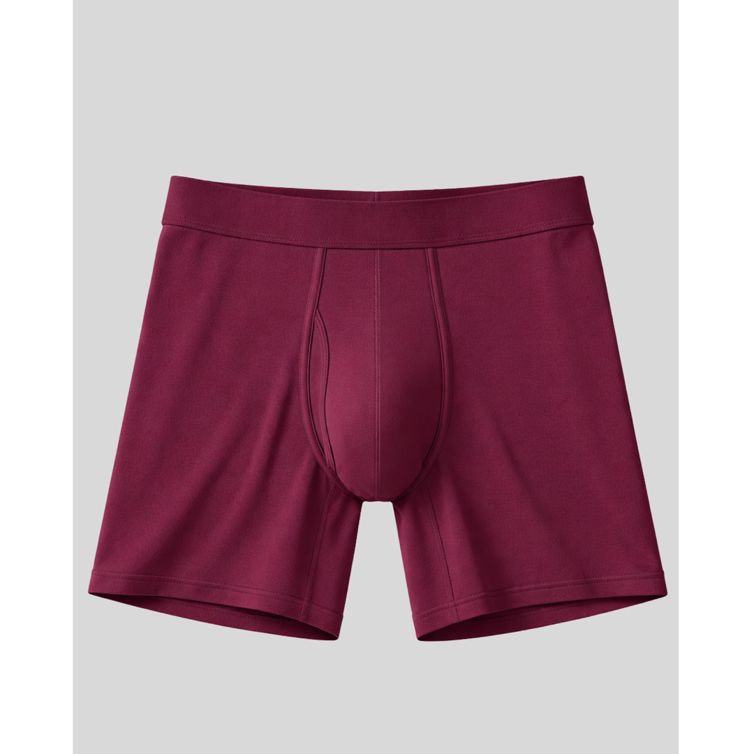 SilkCut men's bamboo boxer briefs – antimicrobial cooling 5-inch inseam performance underwear