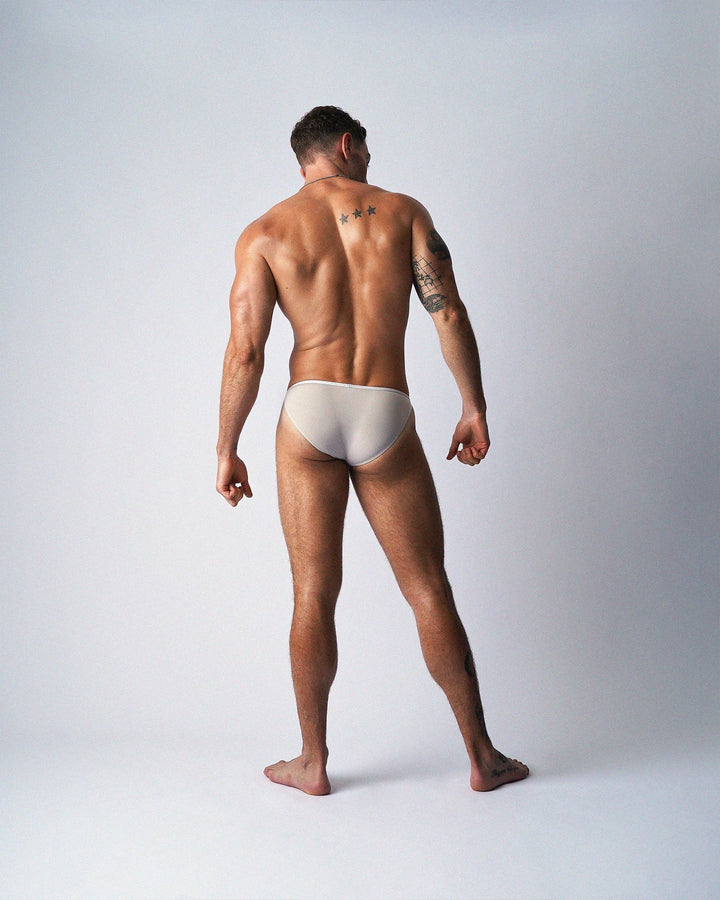 Teamm8 Glide Micro Brief — Flint | Recycled Nylon Men's Micro Brief