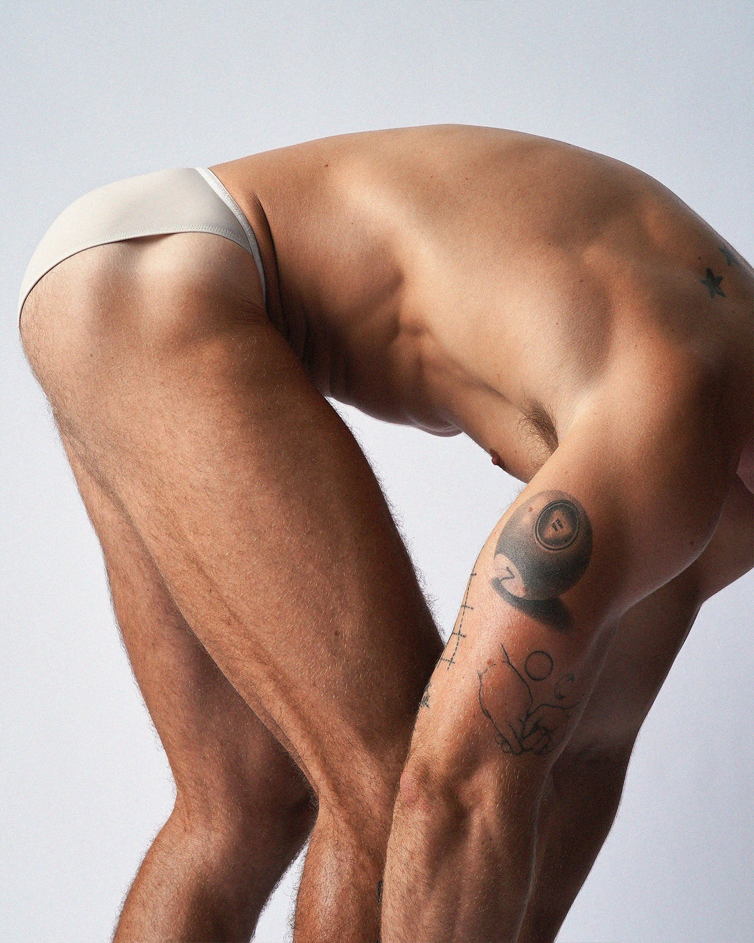 Teamm8 Glide Micro Brief — Flint | Recycled Nylon Men's Micro Brief