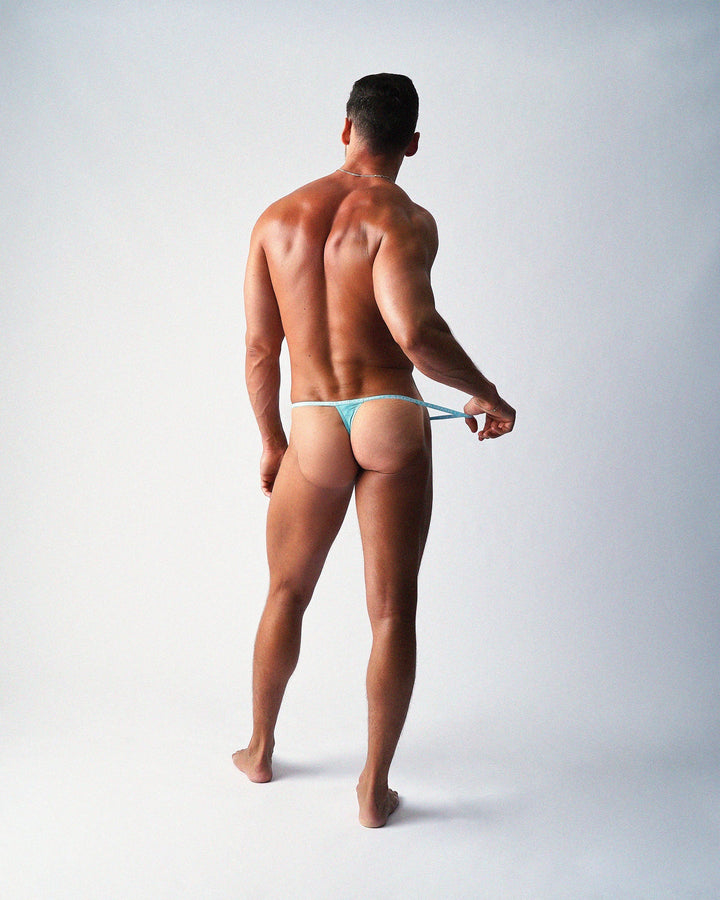 TEAMM8 Glide Micro Thong - Glacier Blue Recycled Men's Underwear