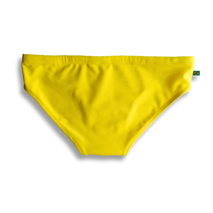 CA-RIO-CA Men's Lemonade Yellow solid Swimming Sunga Beachwear for Men Swimwear in 