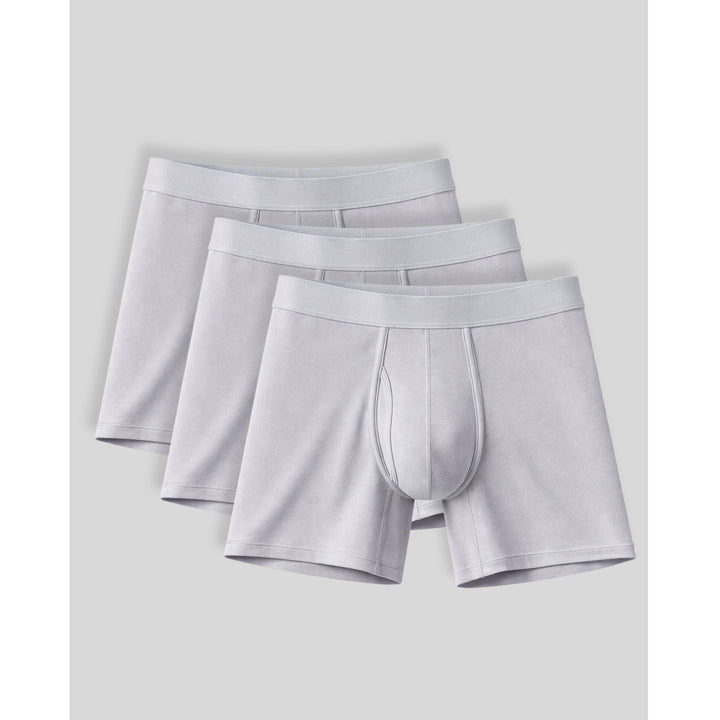 SilkCut Men's Bamboo Boxer Briefs – Antimicrobial Cooling Performance Underwear