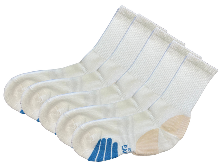 Spun Bamboo bamboo crew athletic socks side view detail