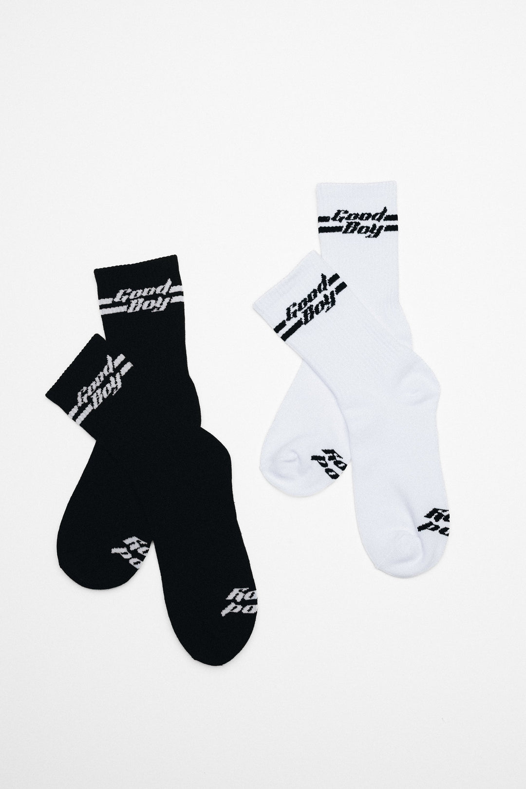 Good Boy Underwear Crew Socks – ribbed cotton blend crew socks with Good Boy logo