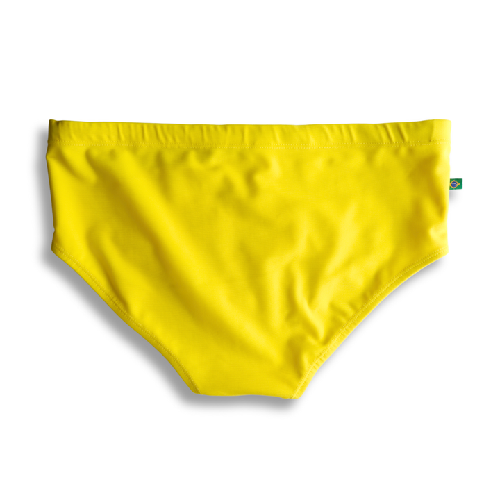 CA-RIO-CA Men's Lemonade Yellow solid Swimming Sunga Beachwear for Men Swimwear in 