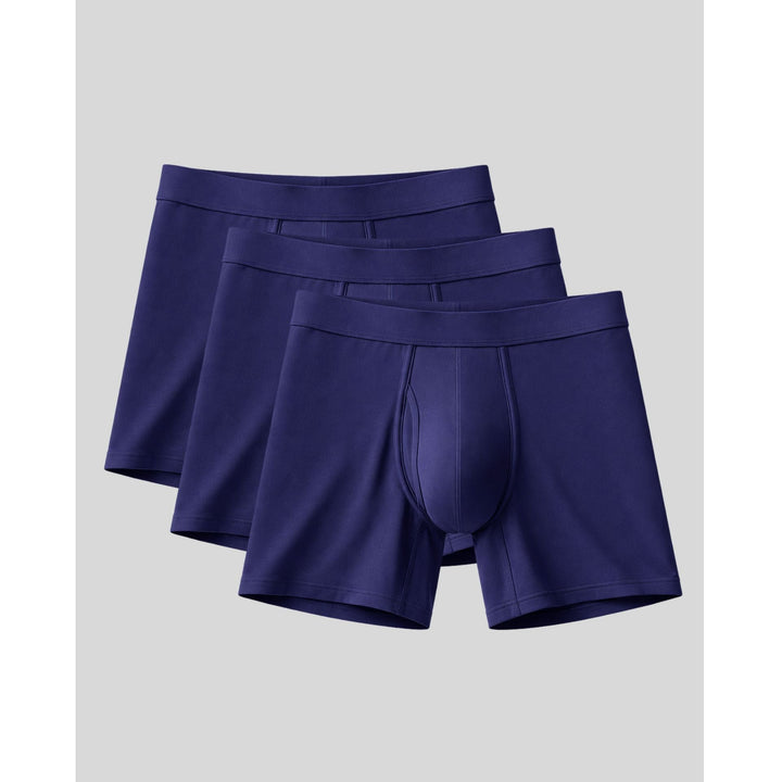 SilkCut Men's Bamboo Boxer Briefs – Antimicrobial Cooling Performance Underwear