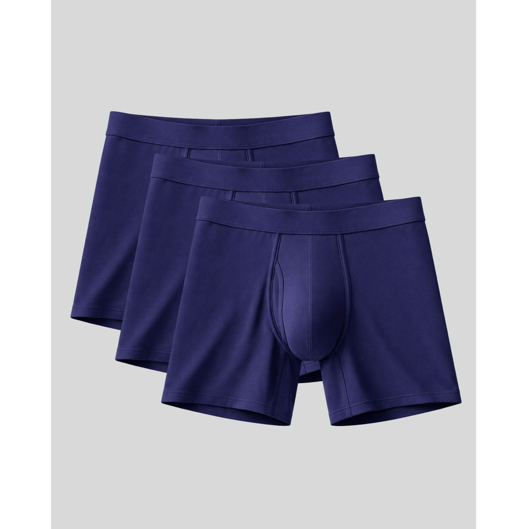 SilkCut Men's Bamboo Boxer Briefs – Antimicrobial Cooling Performance Underwear