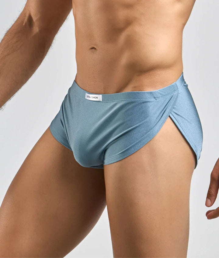 Malebasics Justin + Simon men's running short – athletic performance moisture-wicking shorts