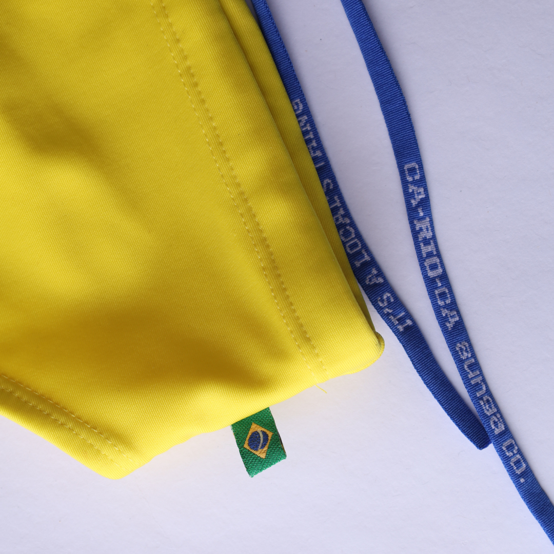 CA-RIO-CA Men's Lemonade Yellow solid Swimming Sunga Beachwear for Men Swimwear in 