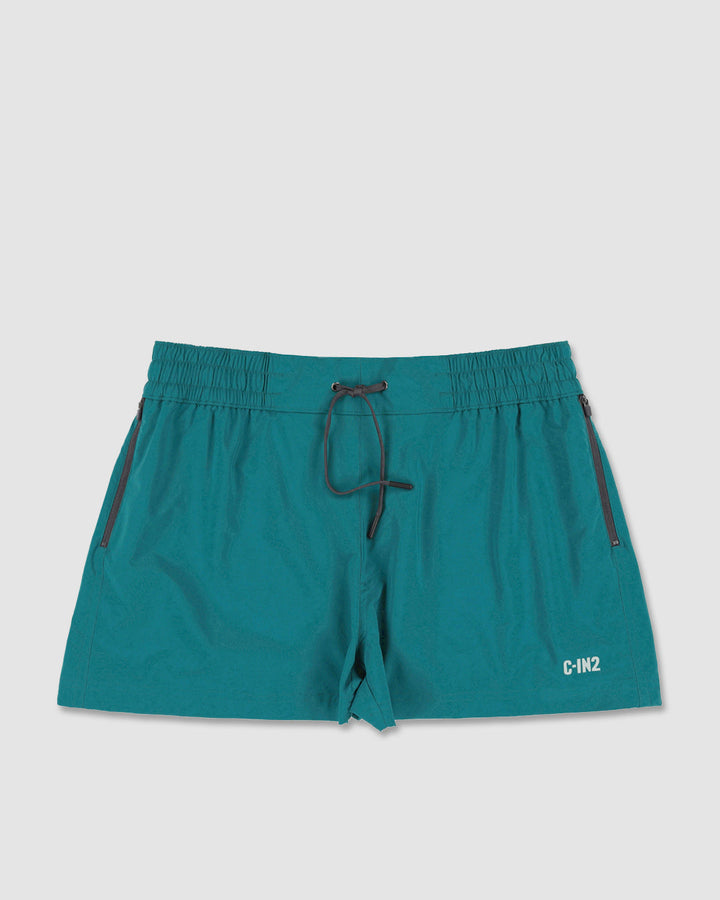 C-IN2 Swim Shorts in solid teal – men's 3 inch mid-rise swim shorts quick dry