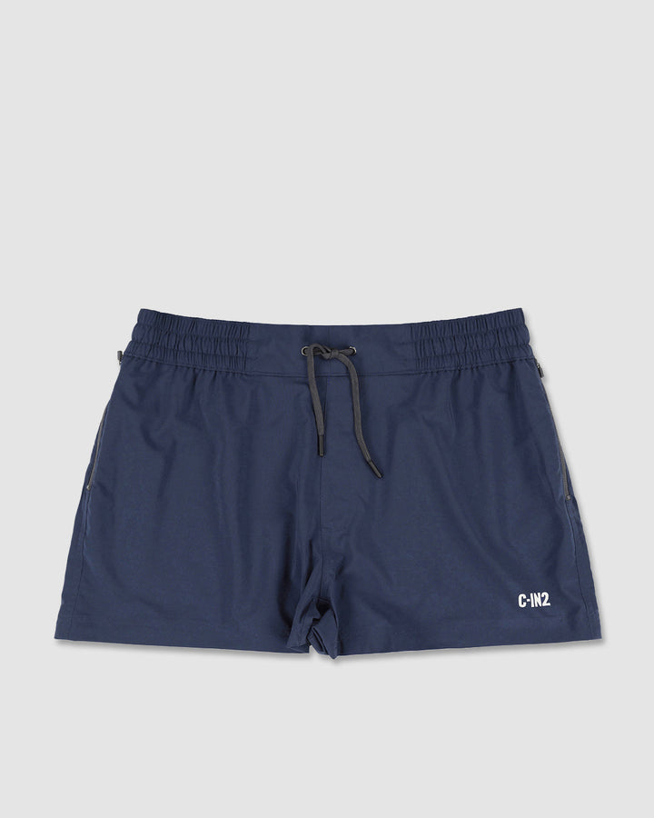 C-IN2 Swim Shorts in solid navy – men's 3 inch mid-rise swim shorts quick dry