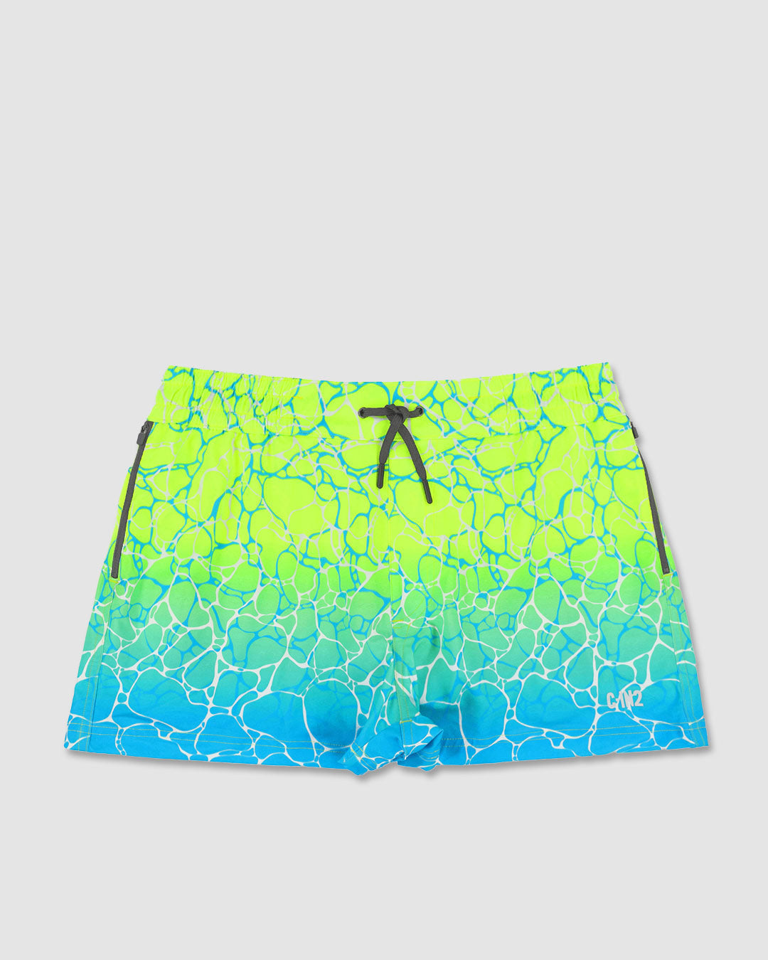 C-IN2 Swim Shorts in acqua yellow – men's 3 inch inseam mid-rise swim shorts quick dry