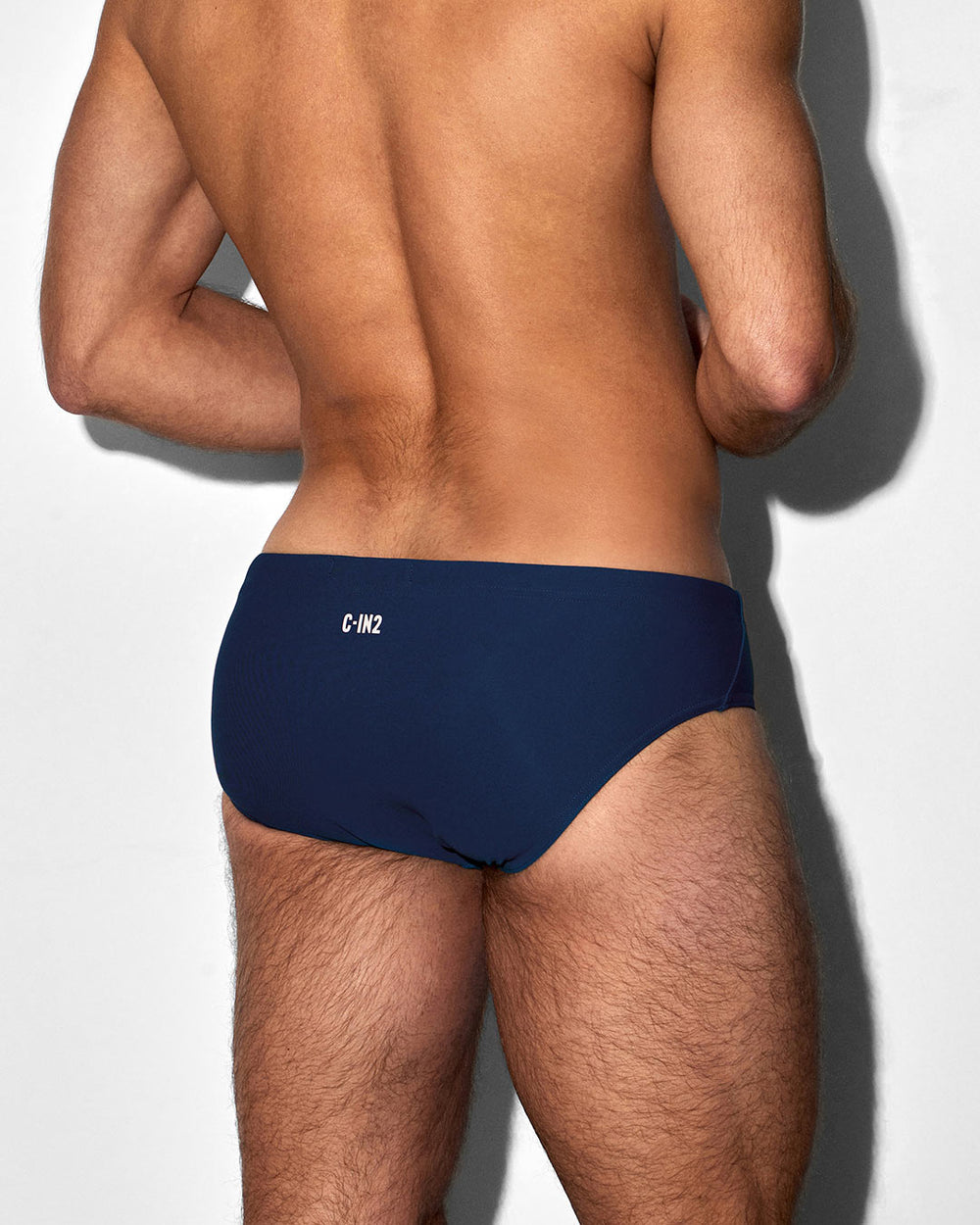 C-IN2 Swim Brief in solid navy – men's low-rise lined swim brief quick dry