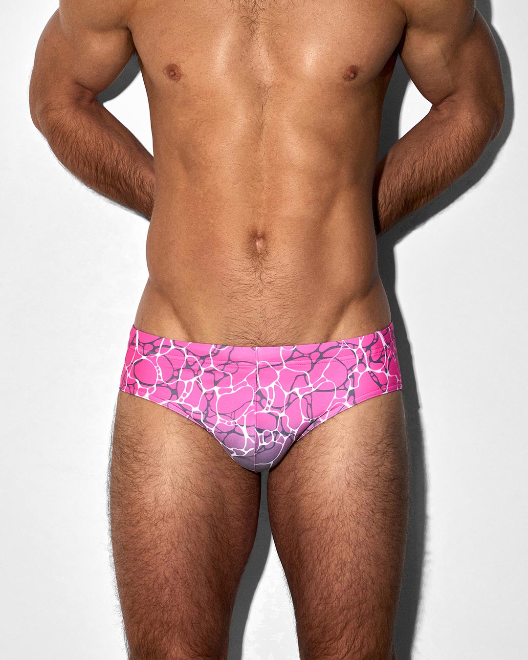 C-IN2 Swim Brief in acqua pink – men's low-rise lined swim brief quick dry