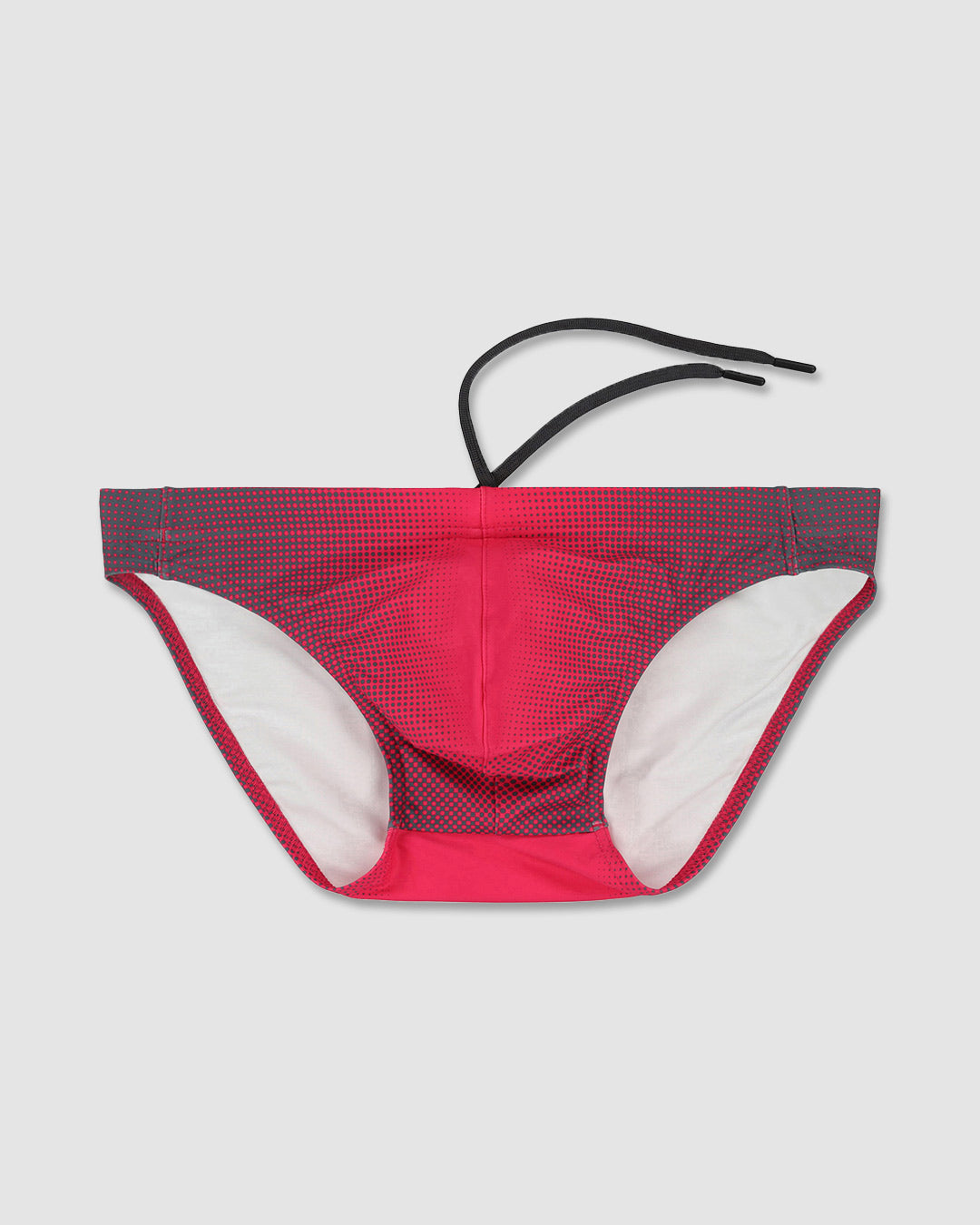 C-IN2 Swim Tanga in neon red super bright halftone – men's neon graphic low-rise swim tanga