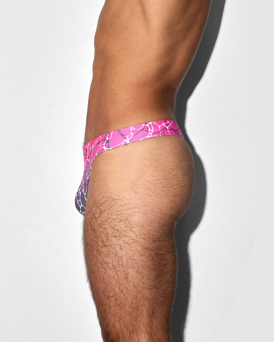 C-IN2 Swim Thong in acqua pink – men's low-rise barely-there swim thong quick dry