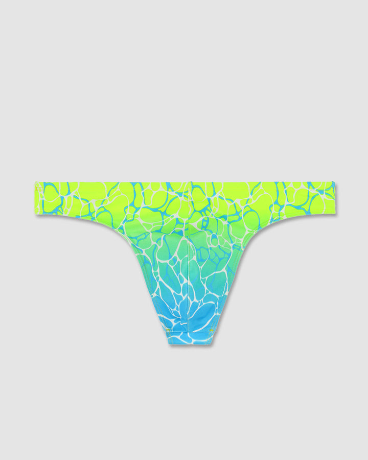 C-IN2 Swim Thong in acqua yellow – men's low-rise barely-there swim thong quick dry