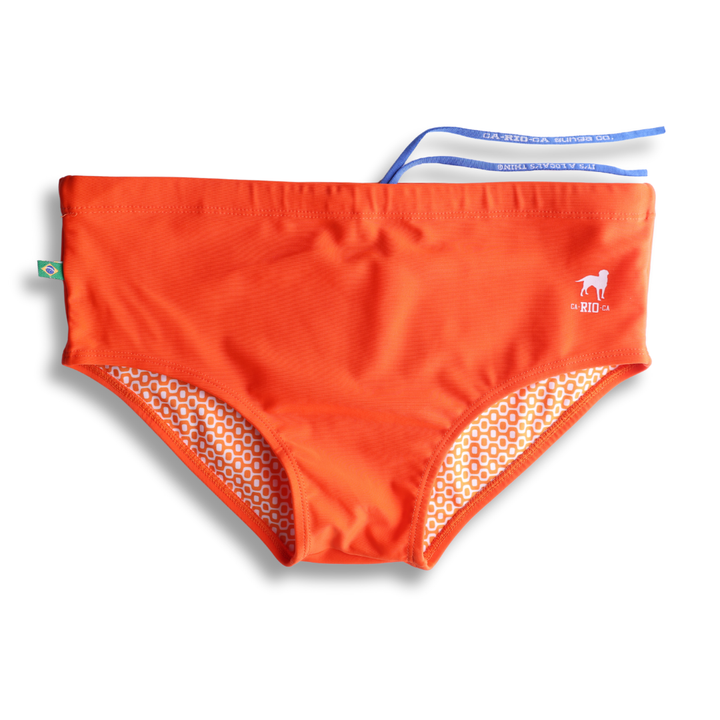 CA-RIO-CA Men's Tangerine solids Swimming Sunga Beachwear for Men Swimwear in 