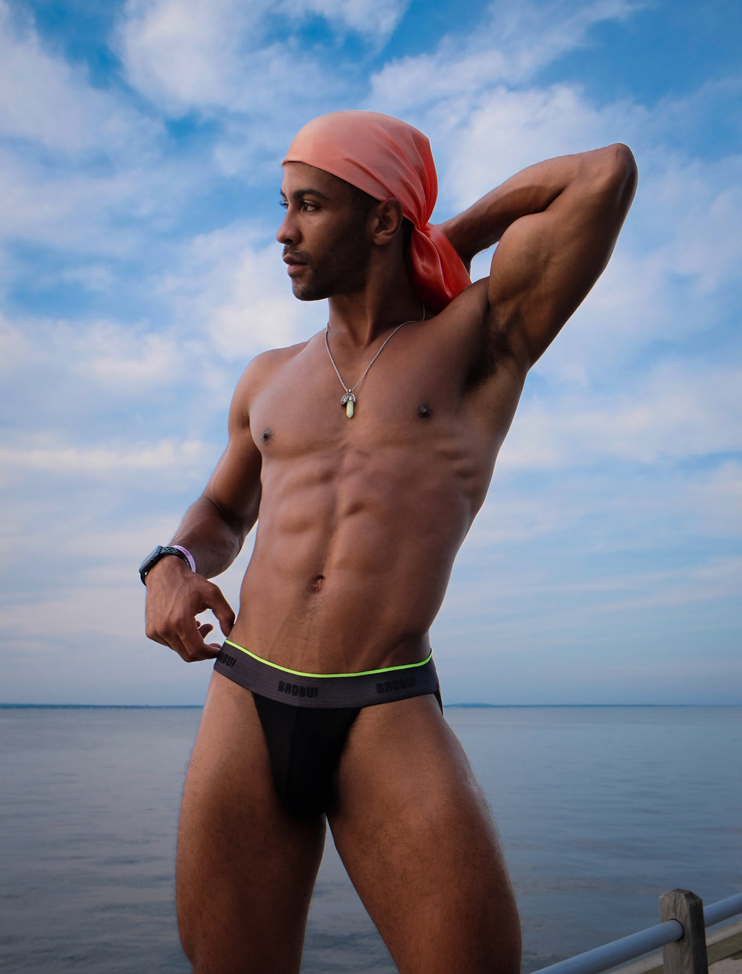 BADBUI Micro Modal Jockstrap in jet black – men's micro modal athletic jockstrap