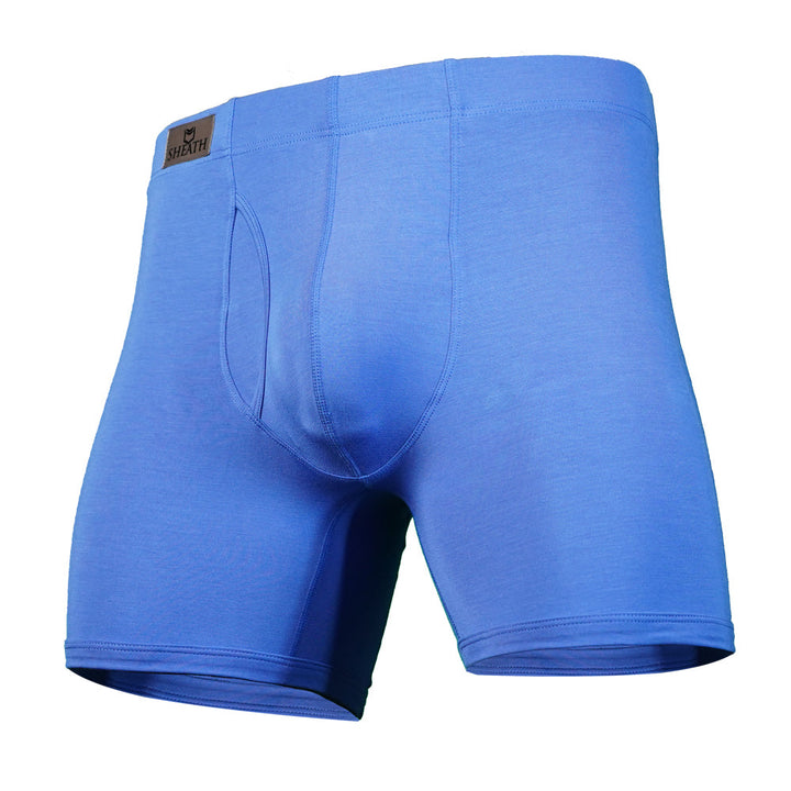 SHEATH 3.21 Modal Men's Dual Pouch Boxer Brief 5 inch 5-Pack – men's modal dual pouch boxer brief 3.21