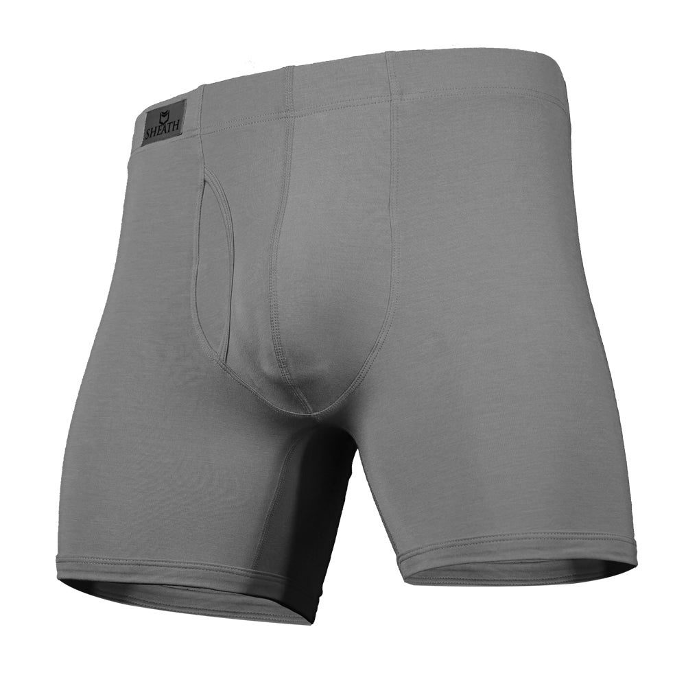 SHEATH 3.21 Modal Men's Dual Pouch Boxer Brief 5 inch 5-Pack – men's modal dual pouch boxer brief 3.21