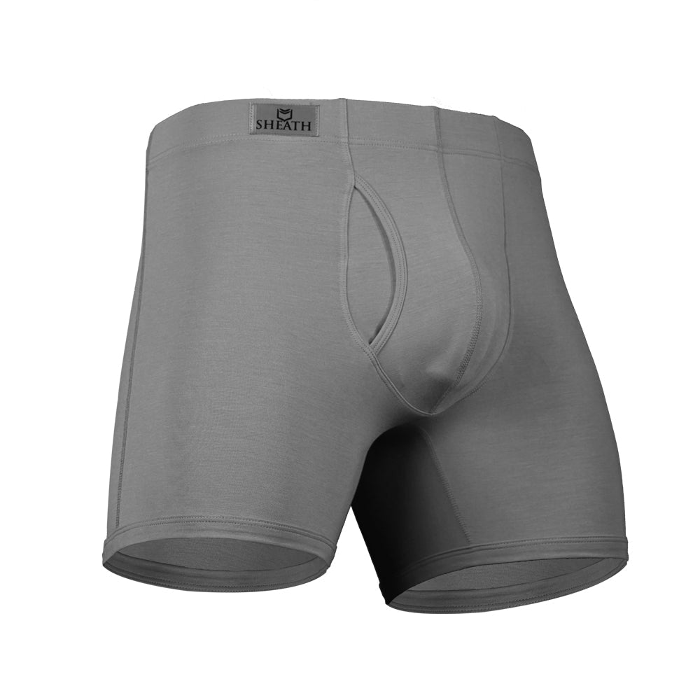 SHEATH 3.21 Modal Men's Dual Pouch Boxer Brief 5 inch 5-Pack – men's modal dual pouch boxer brief 3.21