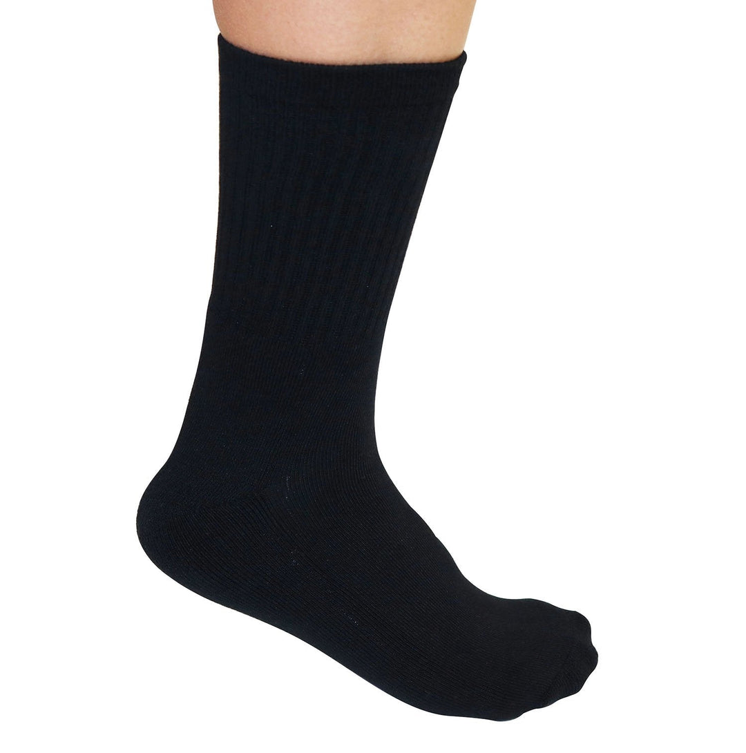 Spun Bamboo 3/4 crew natural unbleached bamboo mid-calf socks