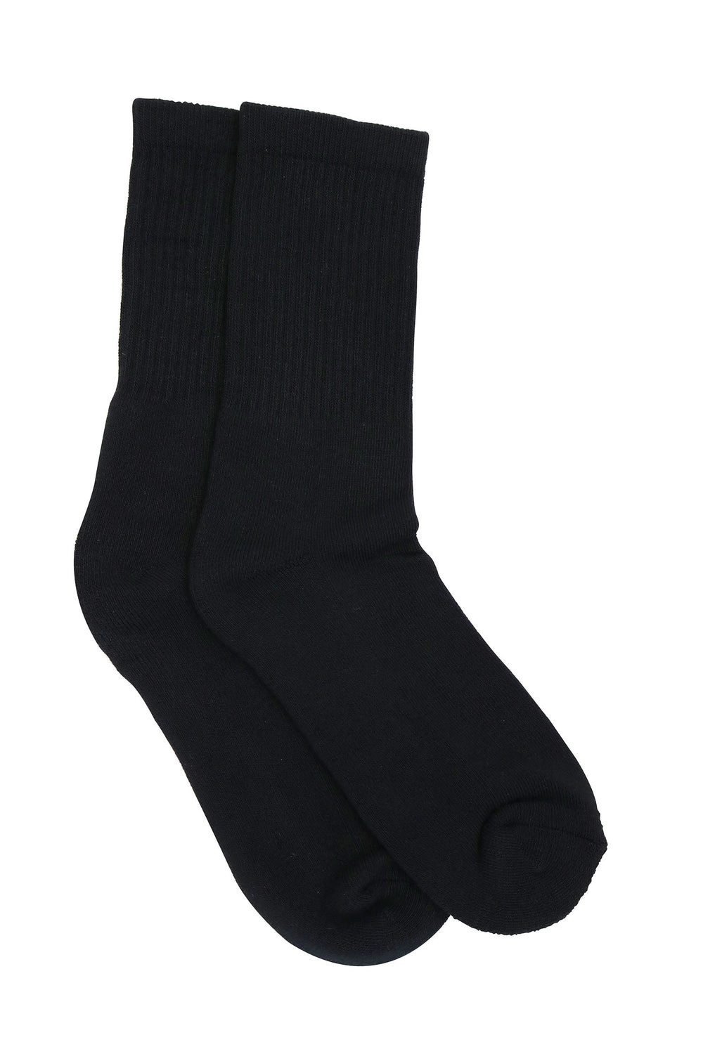 Spun Bamboo natural bamboo mid-calf crew socks side view