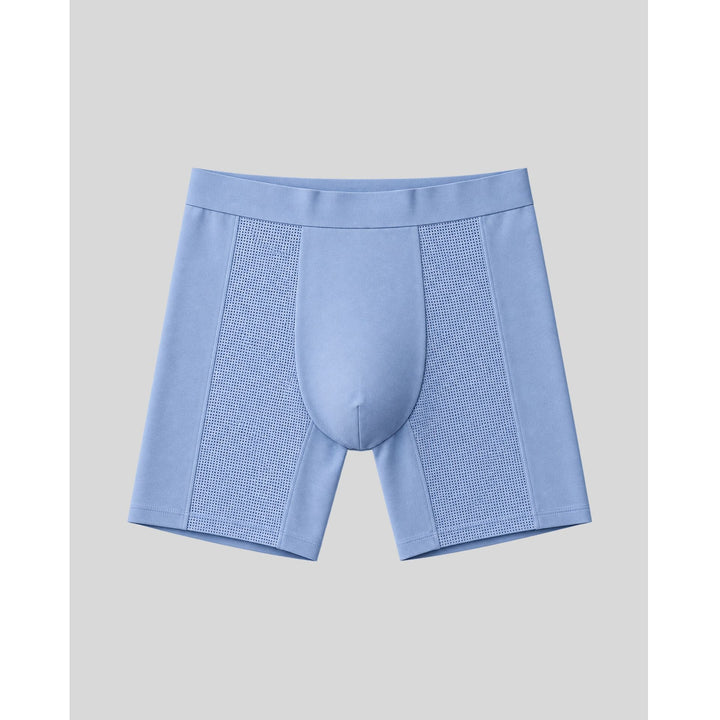 SilkCut men's mesh modal performance boxer briefs – breathable zoned ventilation gym underwear