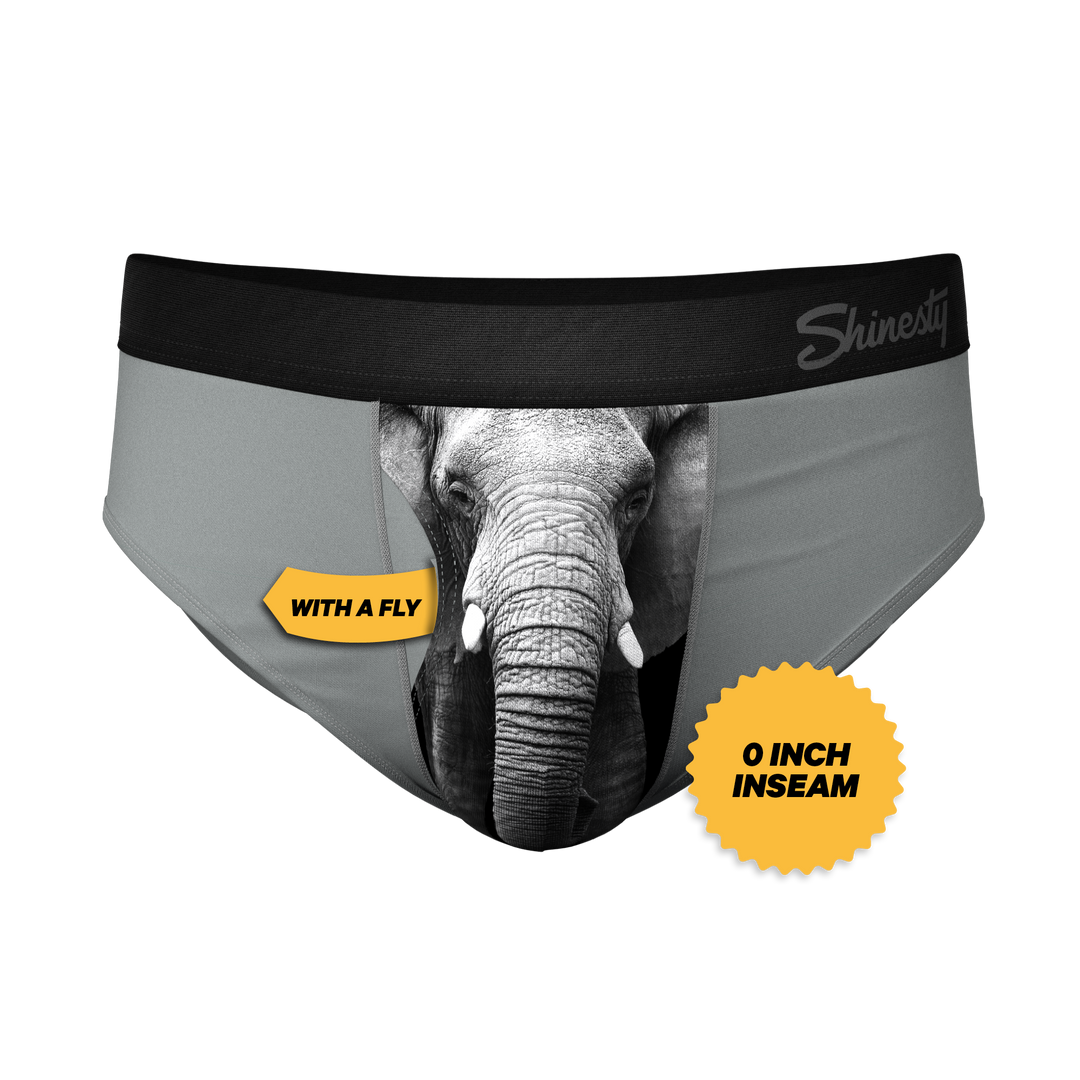 The Junk In The Trunk Elephant Ball Hammock® Briefs - Shinesty Pouch Underwear
