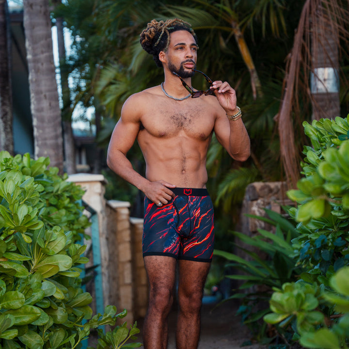 SHEATH 4.0 Men's 5" Dual Pouch Boxer Briefs - Bamboo Fiber Comfort & Separation