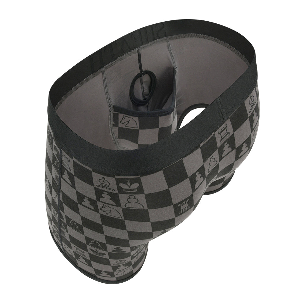 SHEATH 4.0 Bamboo Chess Grandmaster | Men's Dual Pouch Boxer Brief 5"