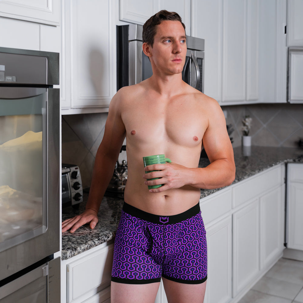 SHEATH 4.0 Bamboo Hexagon Dual Pouch Boxer Briefs - Ultimate Comfort