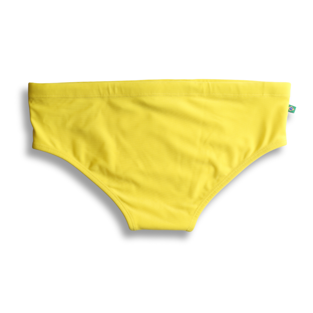 CA-RIO-CA Men's Lemonade Yellow solid Swimming Sunga Beachwear for Men Swimwear in 
