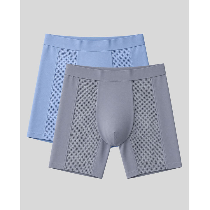 SilkCut Mesh Modal Performance Boxer Briefs 2-Pack – men's breathable mesh modal boxer briefs