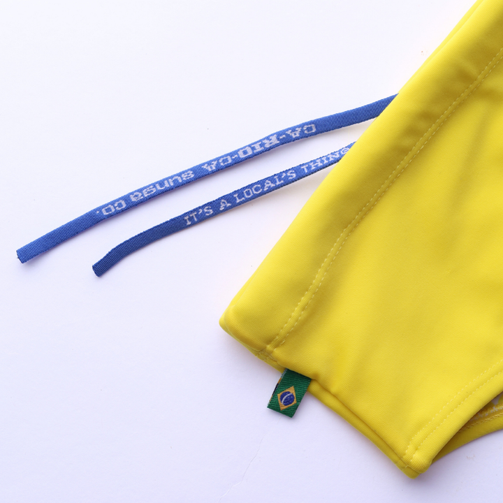 CA-RIO-CA Men's Lemonade Yellow solid Swimming Sunga Beachwear for Men Swimwear in 