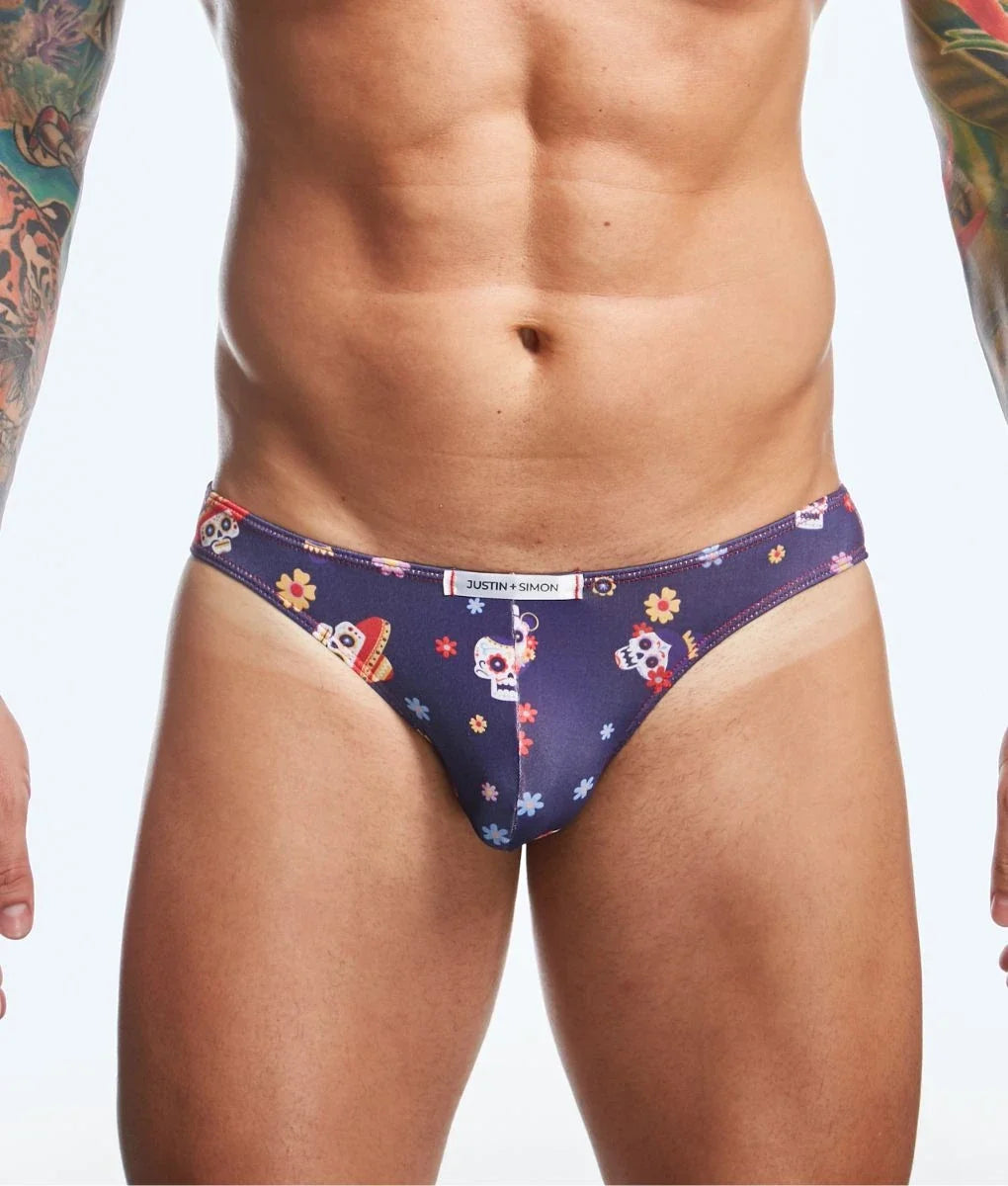 Justin+Simon Printed Bikini Brief Men's Bikini Brief – men's briefs