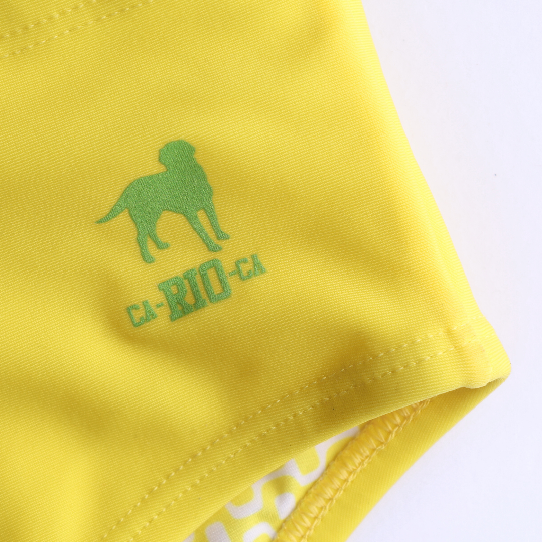 CA-RIO-CA Men's Lemonade Yellow solid Swimming Sunga Beachwear for Men Swimwear in 