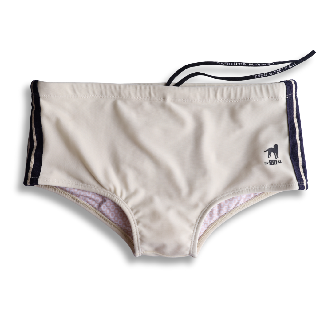 CA-RIO-CA Men's Galão Creme Sunga Designer Swim Shorts Swimwear in 