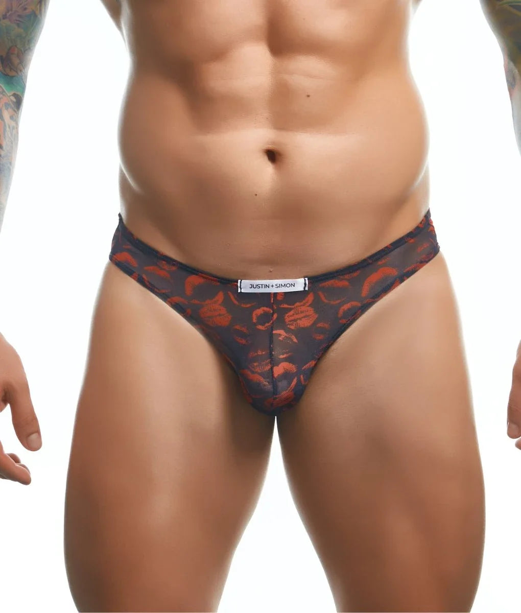 Justin+Simon Printed Bikini Brief Men's Bikini Brief – men's briefs