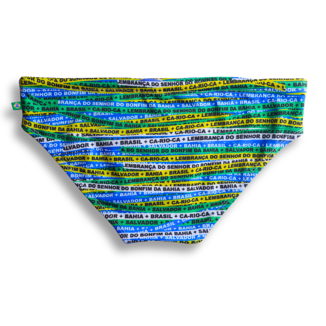 CA-RIO-CA Men's Bonfim Sunga in Brief & Classic cut Designer Swimwear Briefs in 