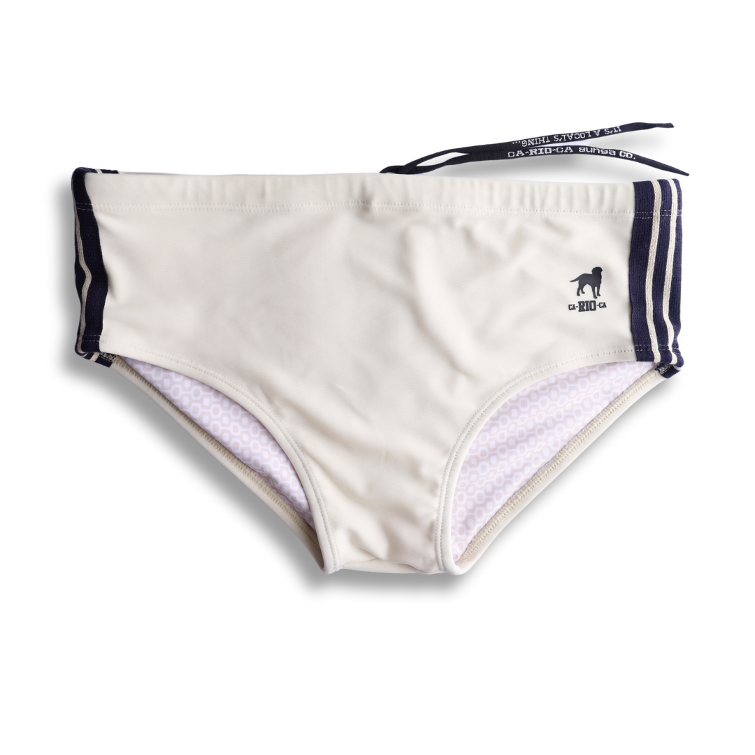 CA-RIO-CA Men's Galão Creme Sunga Designer Swim Shorts Swimwear in 