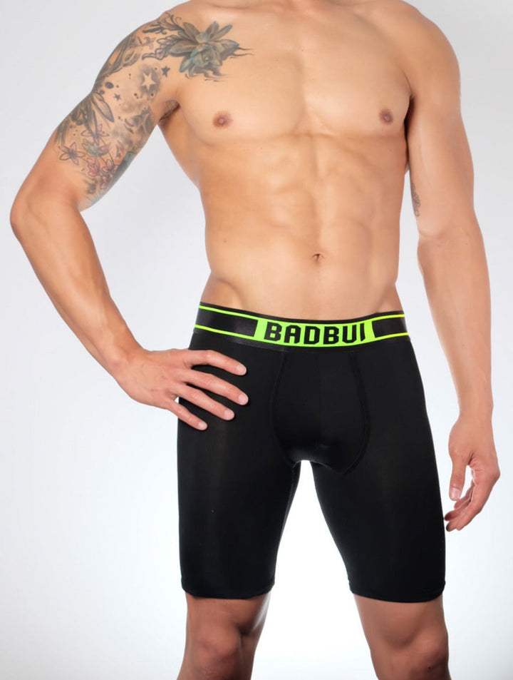 BADBUI Micro Fiber Boxer Brief in jet neon – men's nylon micro fiber boxer brief
