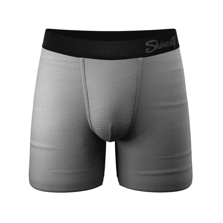 The 50 Shades: Men's Solid Grey Underwear with Ball Hammock® Pouch